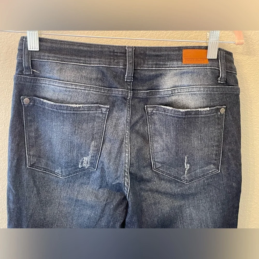 Judy Blue Dark Wash Skinny fit Jeans 7/28 casual preppy western denim distressed